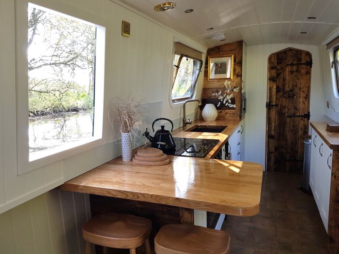 Luxury canal boat hire for couples on a Boutique Narrowboat