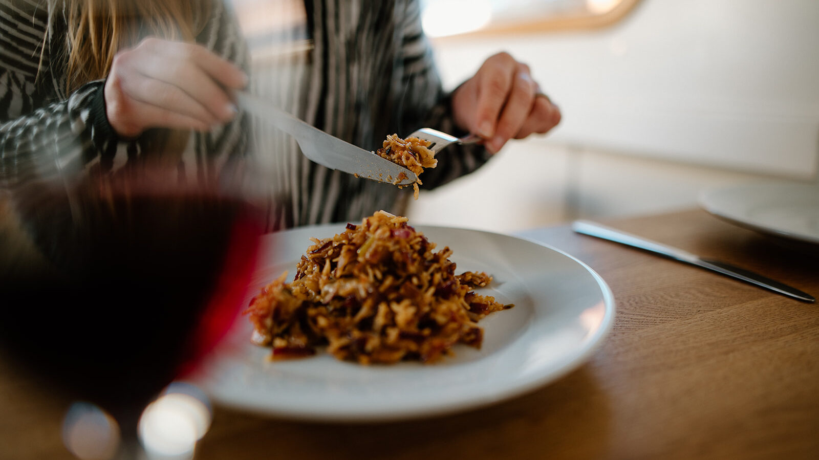 Romantic canal boat break with candlelit dinner