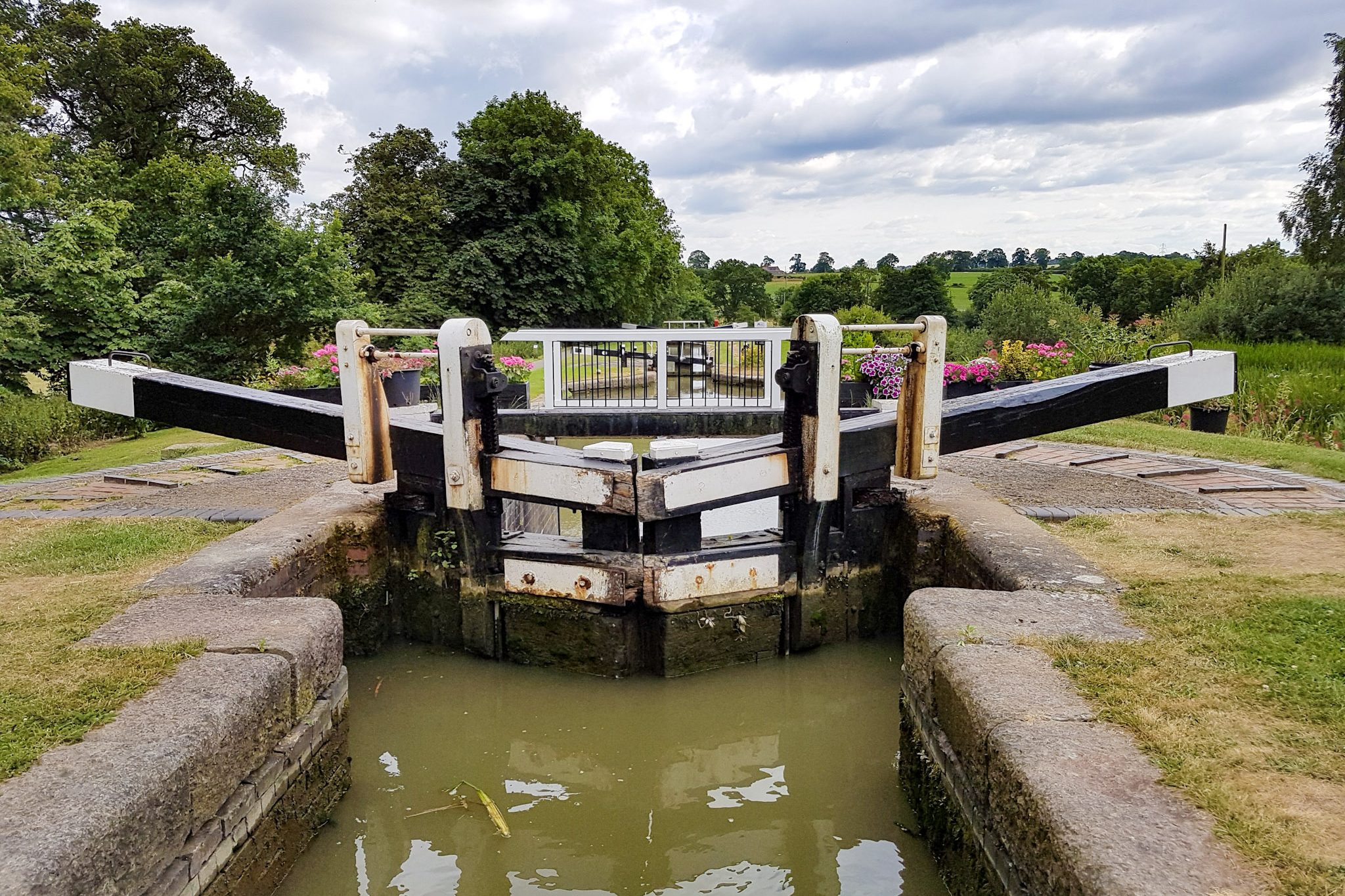 experience navigating a traditional canal lock